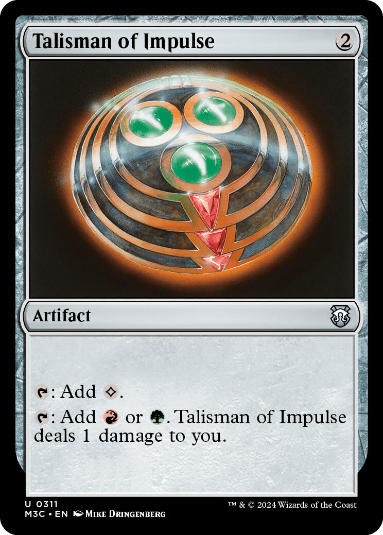 Talisman of Impulse [Modern Horizons 3 Commander] | Exor Games Summserside