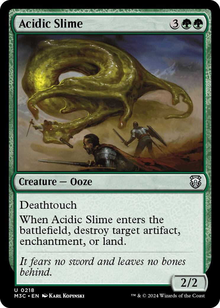 Acidic Slime [Modern Horizons 3 Commander] | Exor Games Summserside