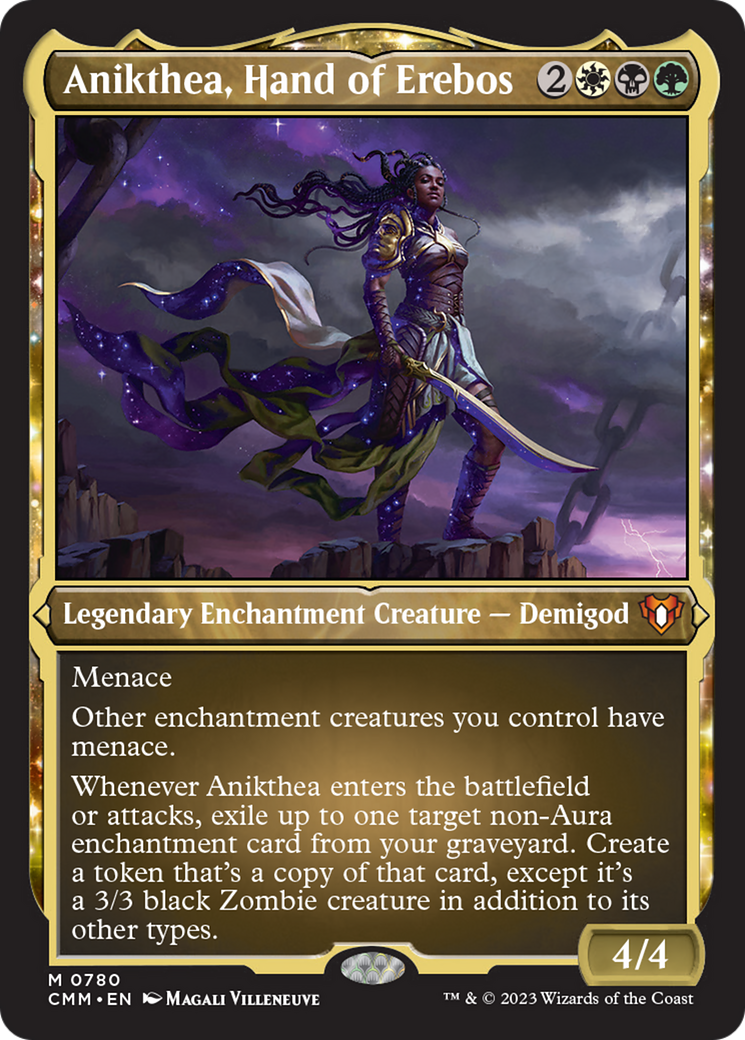 Anikthea, Hand of Erebos (Display Commander) (Foil Etched) [Commander Masters] | Exor Games Summserside