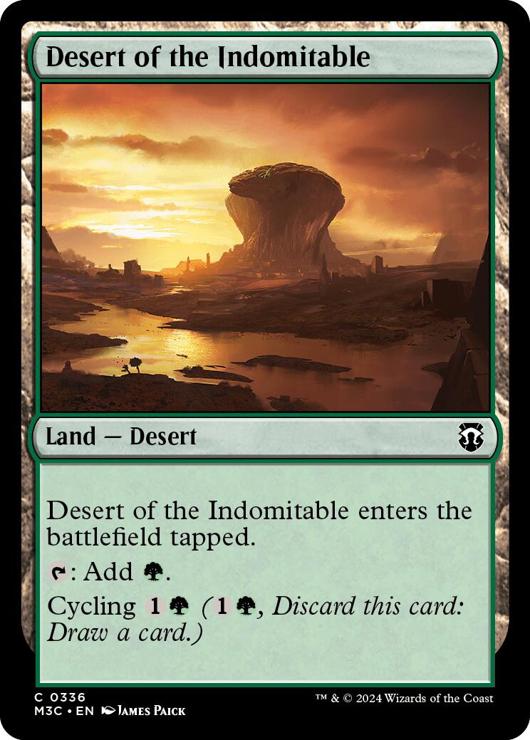 Desert of the Indomitable [Modern Horizons 3 Commander] | Exor Games Summserside