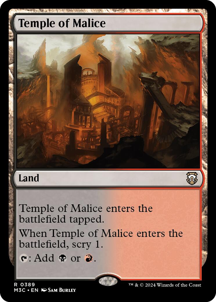 Temple of Malice [Modern Horizons 3 Commander] | Exor Games Summserside