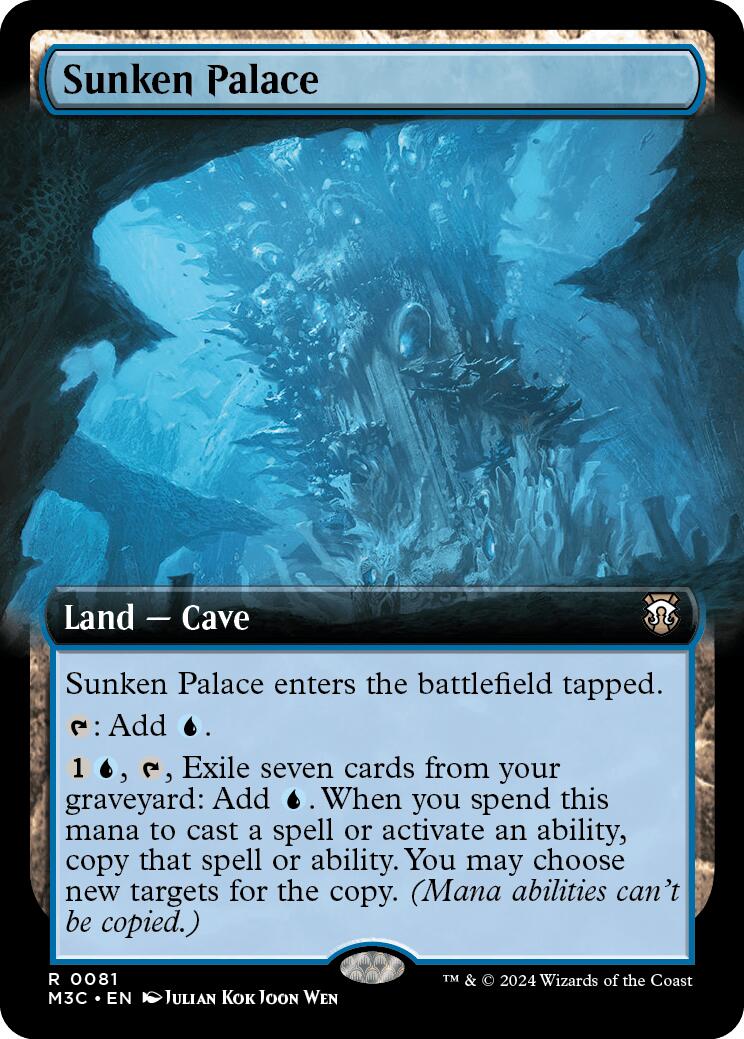 Sunken Palace (Extended Art) (Ripple Foil) [Modern Horizons 3 Commander] | Exor Games Summserside
