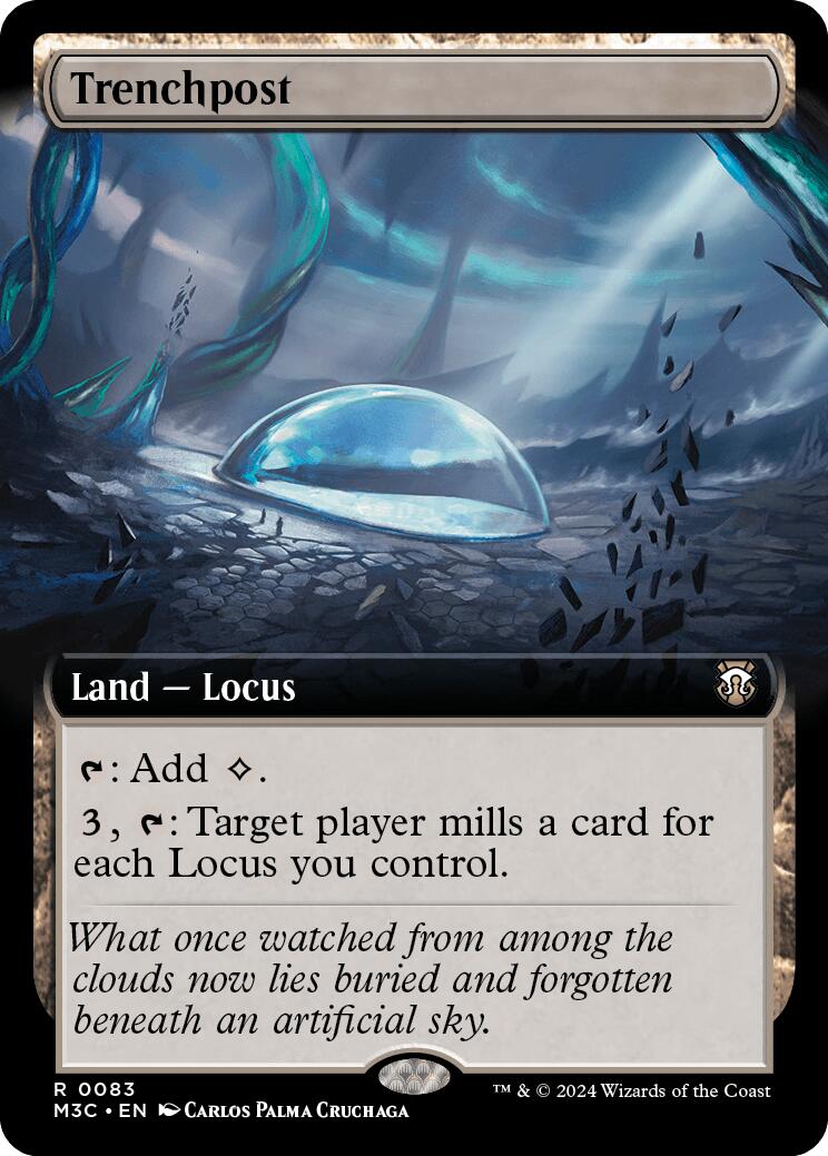 Trenchpost (Extended Art) (Ripple Foil) [Modern Horizons 3 Commander] | Exor Games Summserside