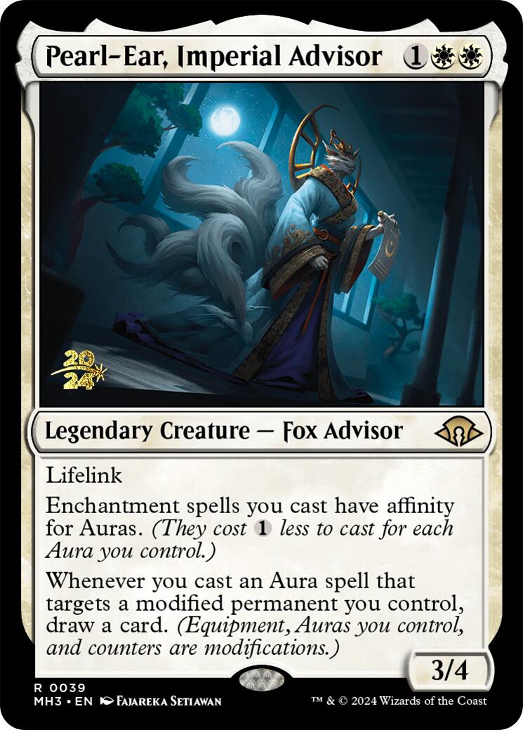 Pearl-Ear, Imperial Advisor [Modern Horizons 3 Prerelease Promos] | Exor Games Summserside