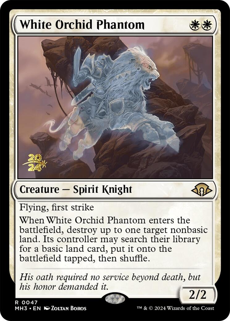 White Orchid Phantom [Modern Horizons 3 Prerelease Promos] | Exor Games Summserside