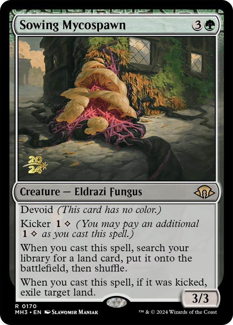 Sowing Mycospawn [Modern Horizons 3 Prerelease Promos] | Exor Games Summserside