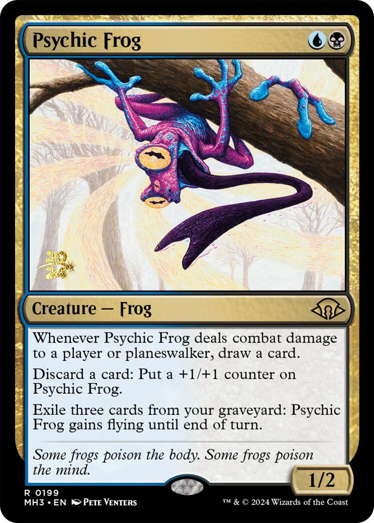 Psychic Frog [Modern Horizons 3 Prerelease Promos] | Exor Games Summserside