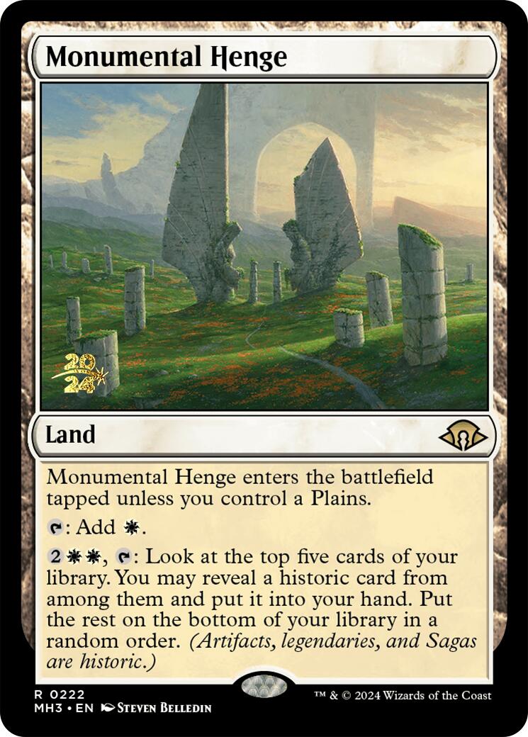 Monumental Henge [Modern Horizons 3 Prerelease Promos] | Exor Games Summserside