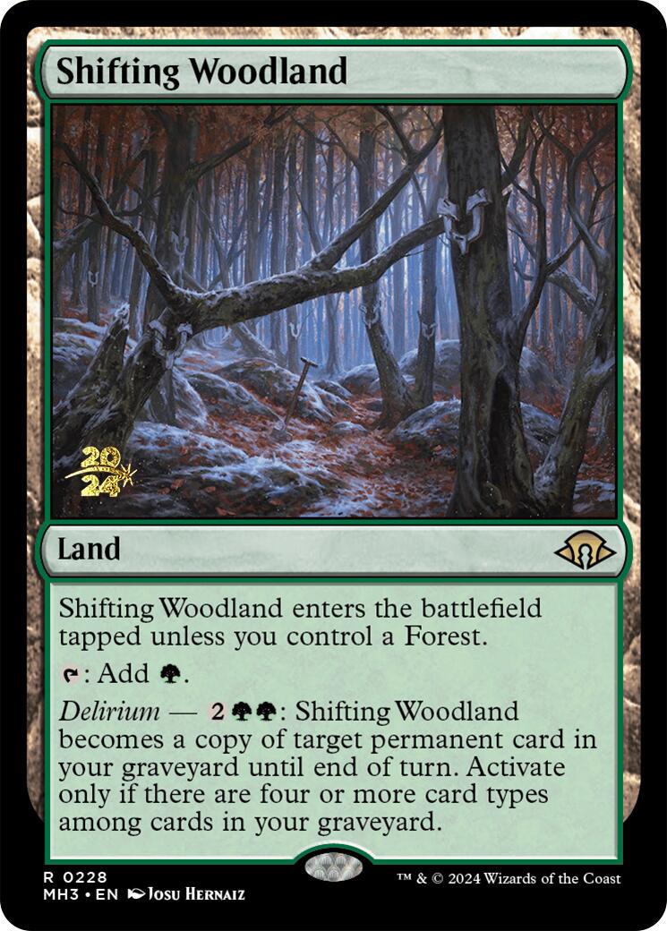 Shifting Woodland [Modern Horizons 3 Prerelease Promos] | Exor Games Summserside