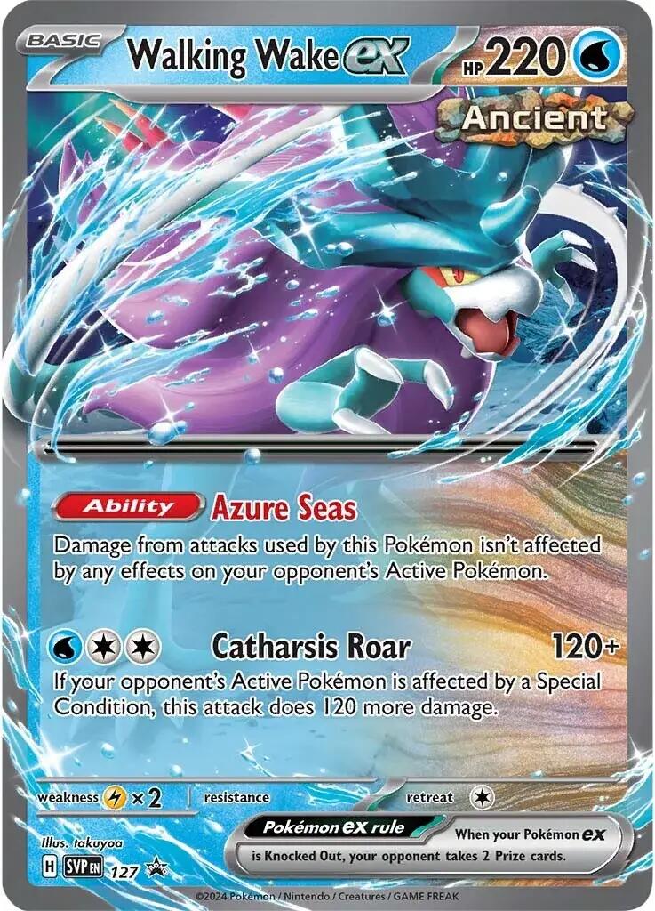 Walking Wake ex (127) [Scarlet & Violet: Black Star Promos] | Exor Games Summserside