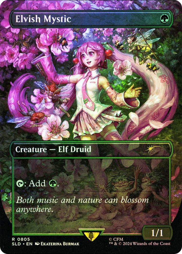 Elvish Mystic (0805 - Japanese Rainbow Foil) [Secret Lair Drop Series] | Exor Games Summserside