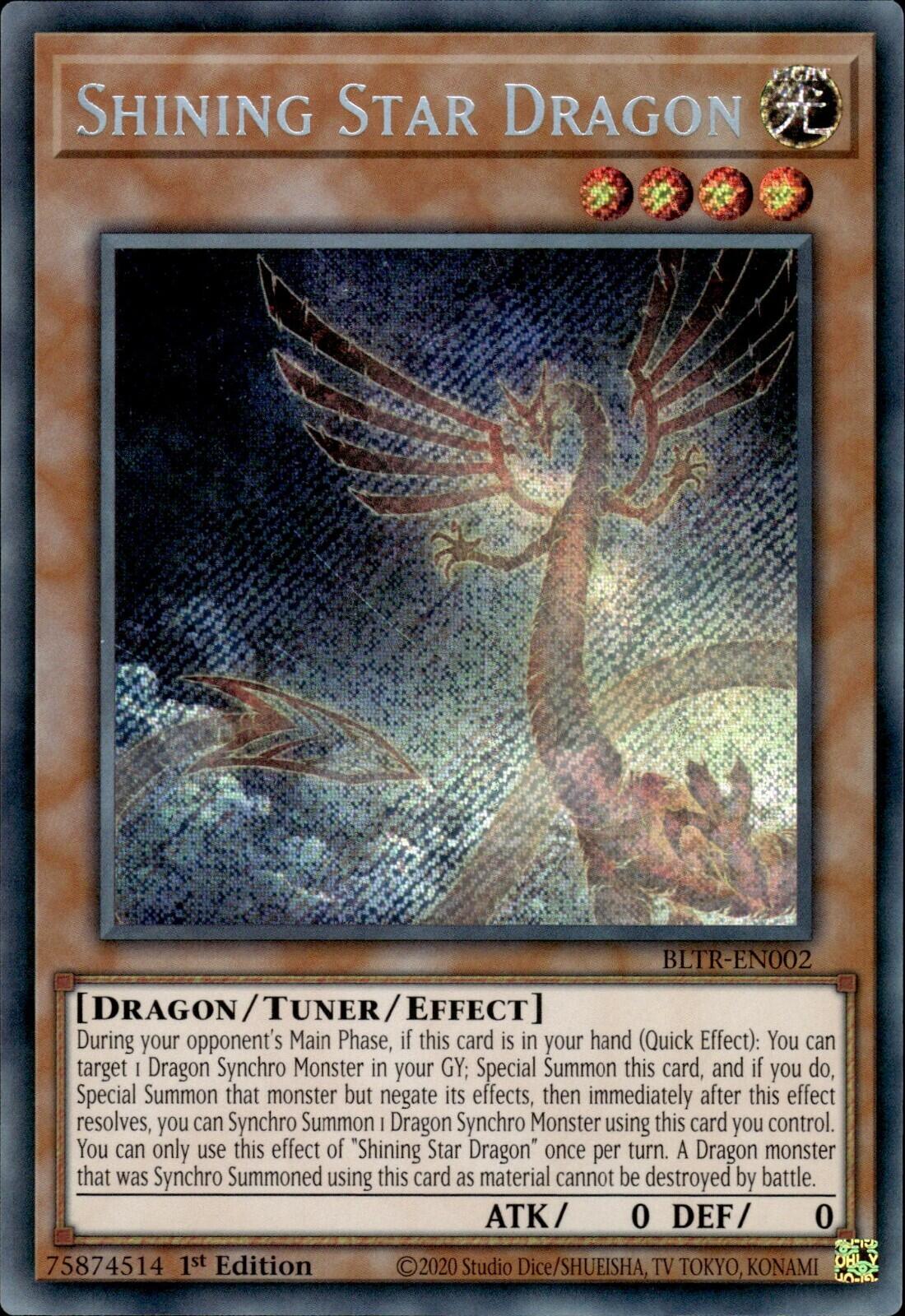 Shining Star Dragon [BLTR-EN002] Secret Rare | Exor Games Summserside