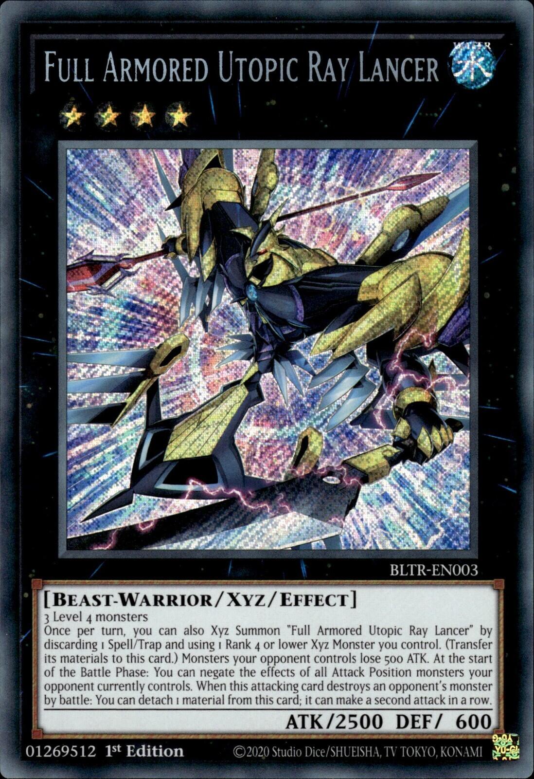 Full Armored Utopic Ray Lancer [BLTR-EN003] Secret Rare | Exor Games Summserside