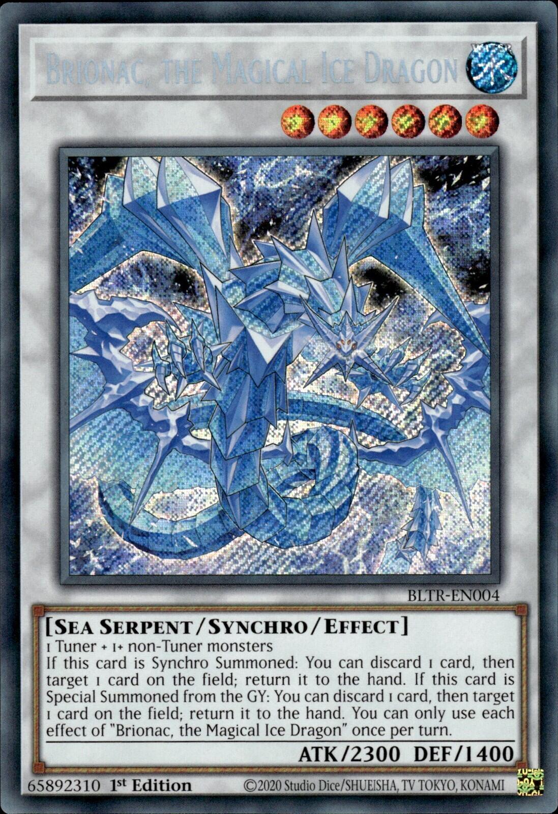 Brionac, the Magical Ice Dragon [BLTR-EN004] Secret Rare | Exor Games Summserside