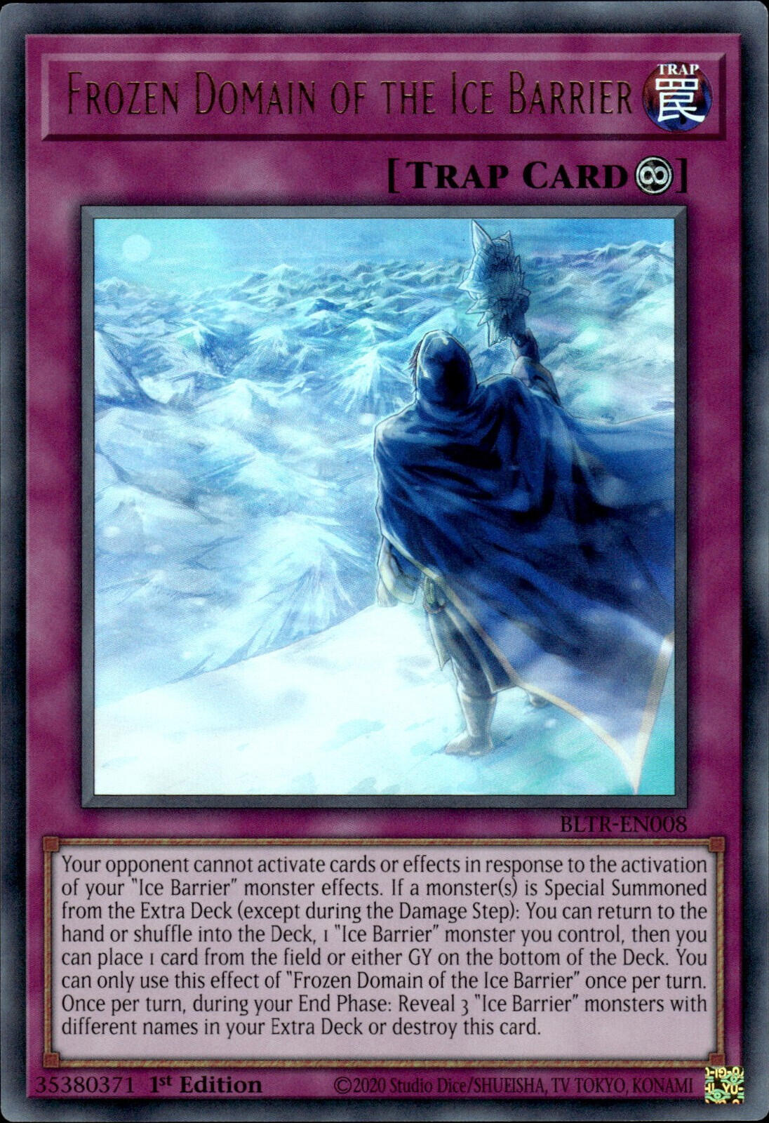 Frozen Domain of the Ice Barrier [BLTR-EN008] Ultra Rare | Exor Games Summserside