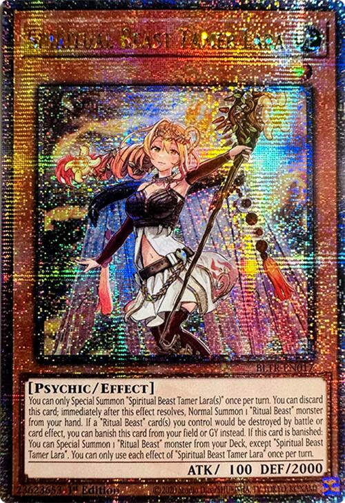 Spiritual Beast Tamer Lara (Quarter Century Secret Rare) [BLTR-EN017] Quarter Century Secret Rare | Exor Games Summserside