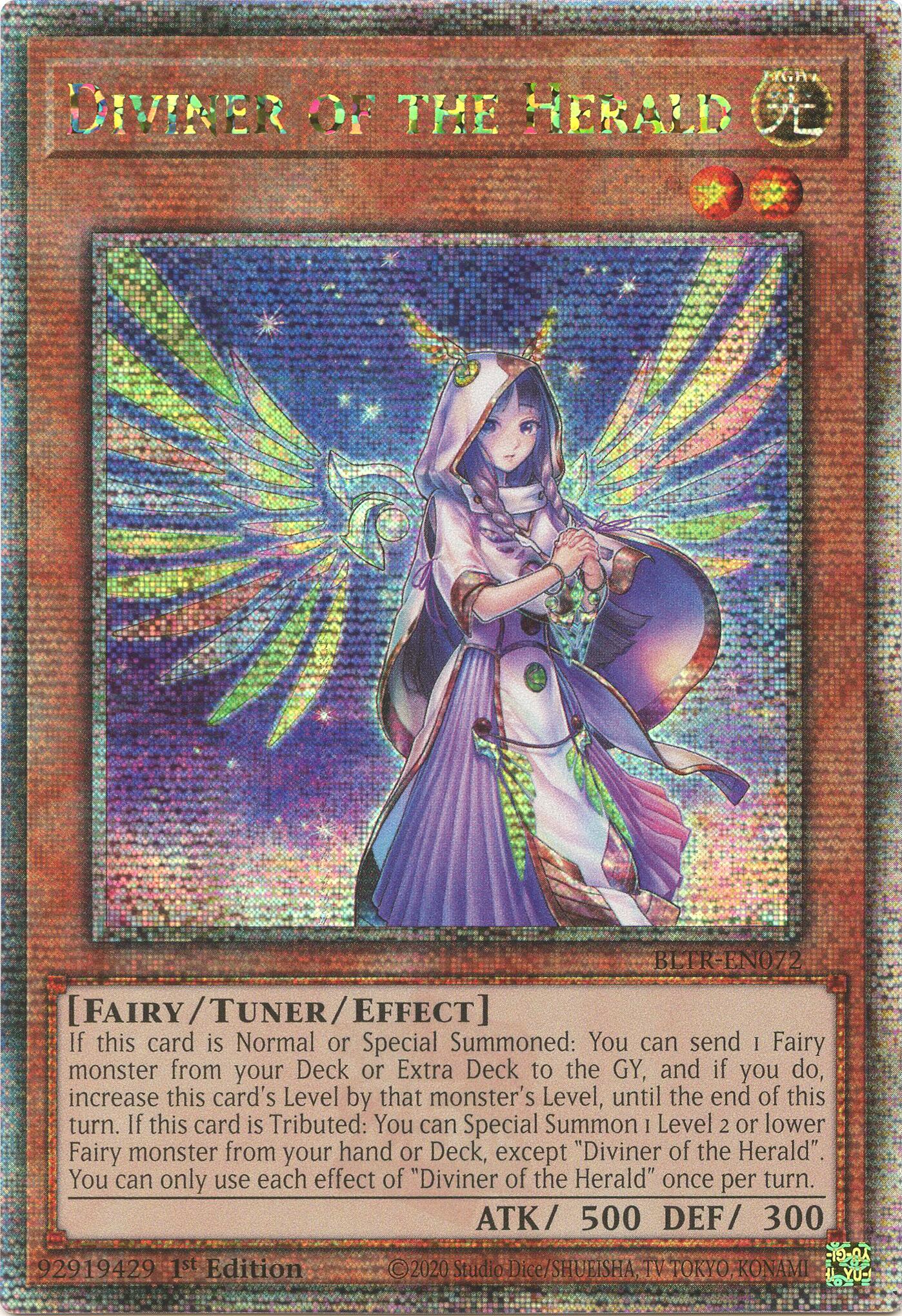 Diviner of the Herald (Quarter Century Secret Rare) [BLTR-EN072] Quarter Century Secret Rare | Exor Games Summserside