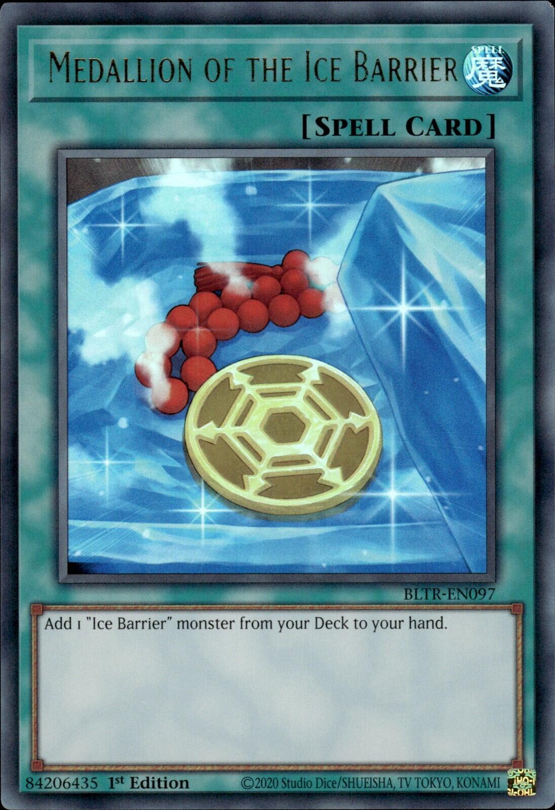 Medallion of the Ice Barrier [BLTR-EN097] Ultra Rare | Exor Games Summserside