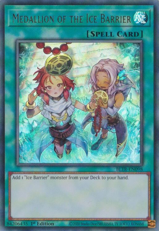 Medallion of the Ice Barrier (Alternate Art) [BLTR-EN098] Ultra Rare | Exor Games Summserside