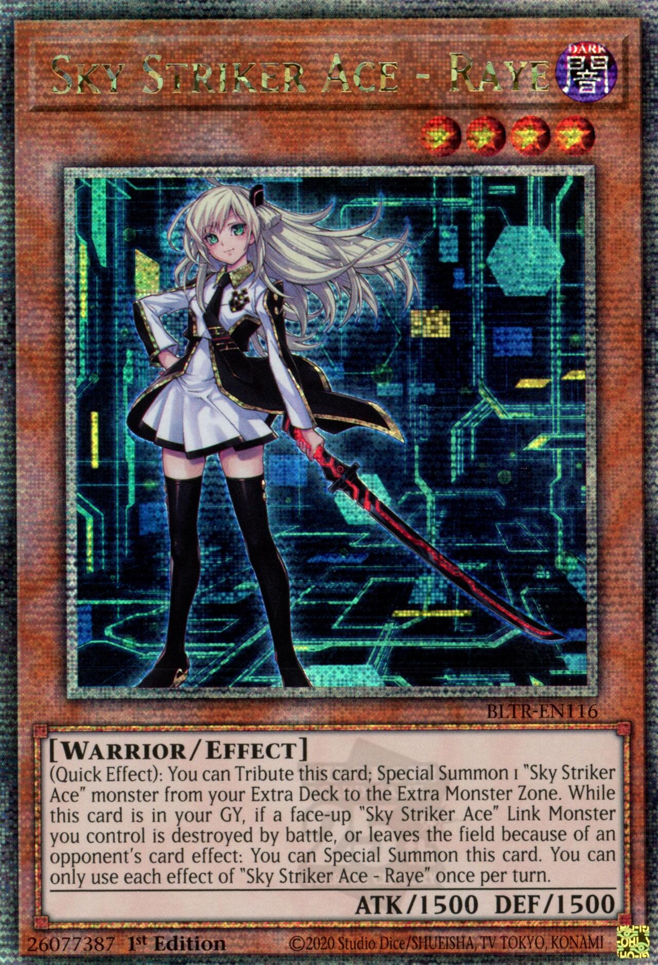Sky Striker Ace - Raye (Quarter Century Secret Rare) [BLTR-EN116] Quarter Century Secret Rare | Exor Games Summserside
