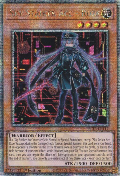 Sky Striker Ace - Roze (Alternate Art) (Quarter Century Secret Rare) [BLTR-EN117] Quarter Century Secret Rare | Exor Games Summserside