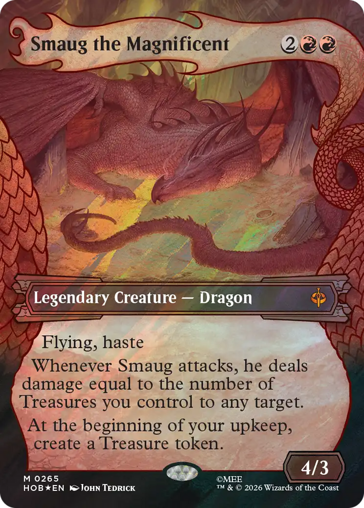 Smaug the Magnificent (Showcase) (Surge Foil) [The Hobbit] | Exor Games Summserside