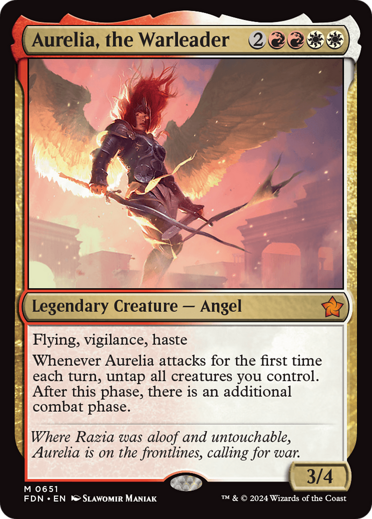 Aurelia, the Warleader [Foundations] | Exor Games Summserside