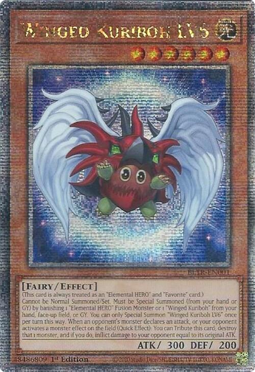 Winged Kuriboh LV6 (Quarter Century Secret Rare) [BLTR-EN001] Quarter Century Secret Rare | Exor Games Summserside