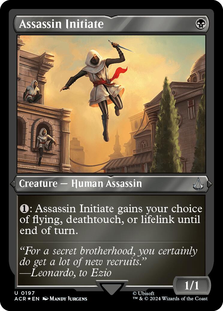 Assassin Initiate (Foil Etched) [Assassin's Creed] | Exor Games Summserside