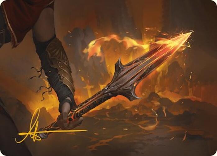 The Spear of Leonidas Art Card (Gold-Stamped Signature) [Assassin's Creed Art Series] | Exor Games Summserside