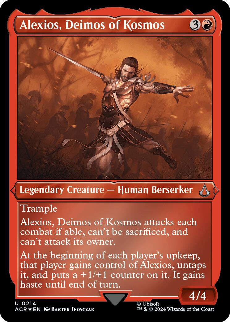 Alexios, Deimos of Kosmos (Foil Etched) [Assassin's Creed] | Exor Games Summserside