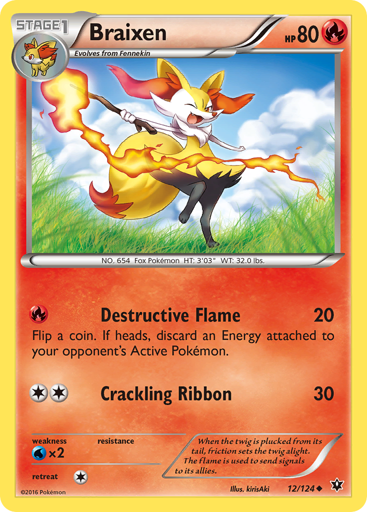 Braixen (12/124) [XY: Fates Collide] | Exor Games Summserside