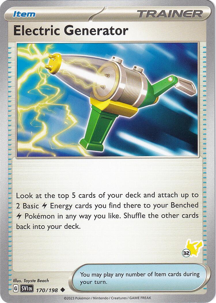 Electric Generator (170/198) (Pikachu Stamp #32) [Battle Academy 2024] | Exor Games Summserside