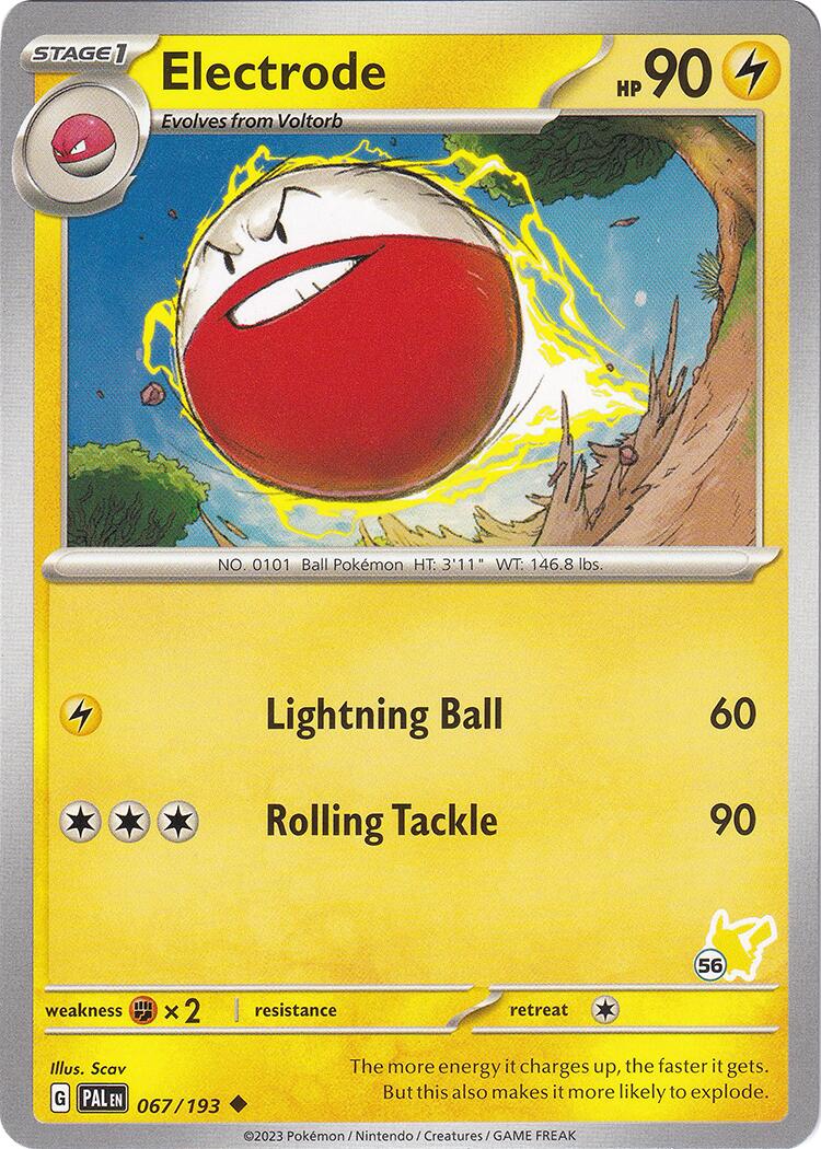 Electrode (067/193) (Pikachu Stamp #56) [Battle Academy 2024] | Exor Games Summserside