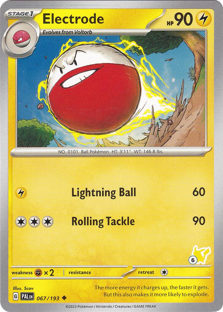 Electrode (067/193) (Pikachu Stamp #6) [Battle Academy 2024] | Exor Games Summserside