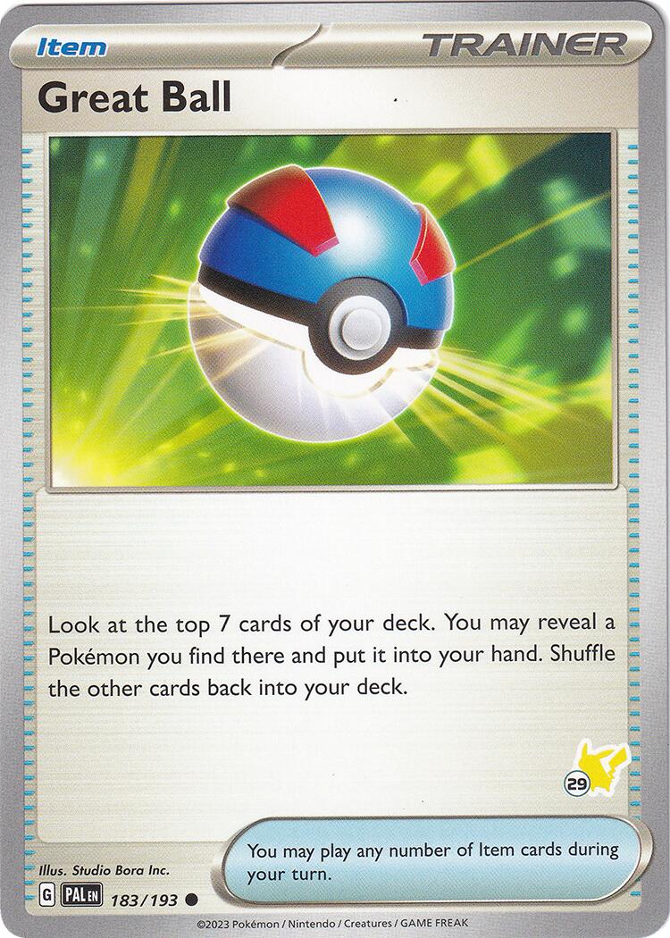 Great Ball (183/193) (Pikachu Stamp #29) [Battle Academy 2024] | Exor Games Summserside