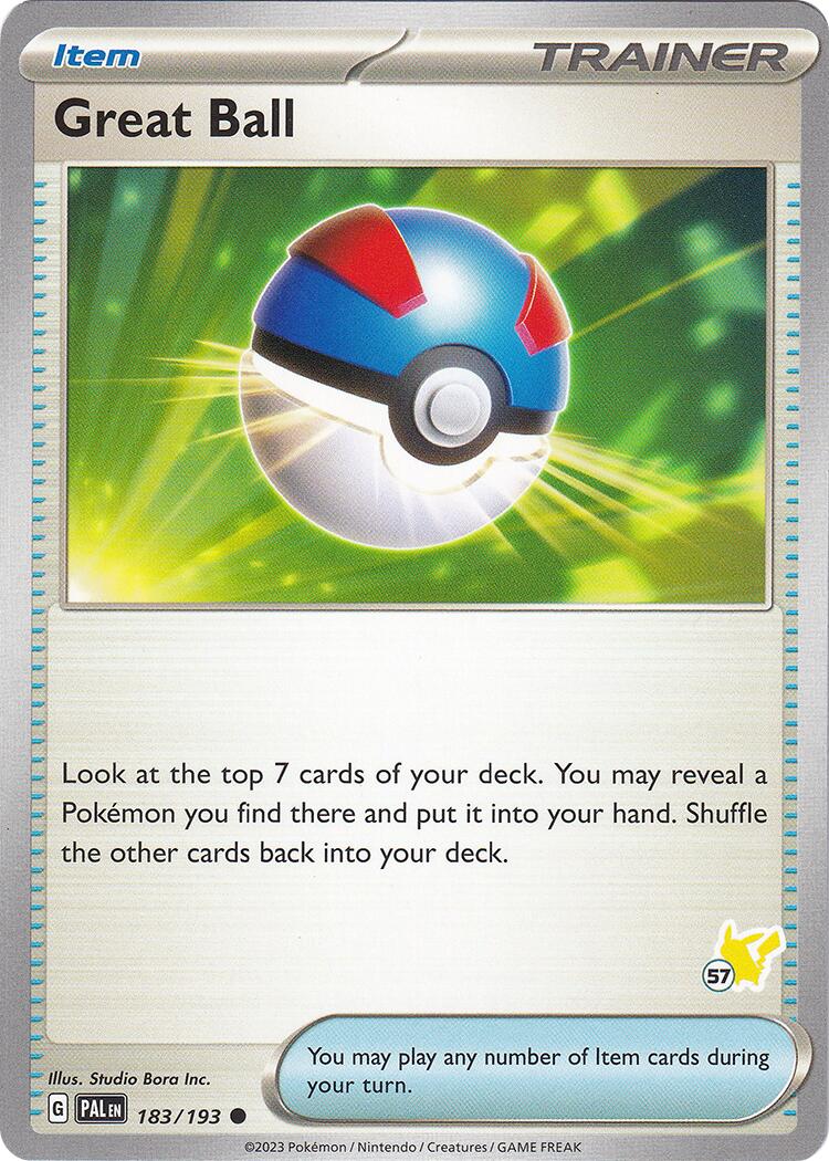 Great Ball (183/193) (Pikachu Stamp #57) [Battle Academy 2024] | Exor Games Summserside