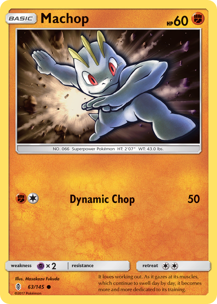 Machop (63/145) [Sun & Moon: Guardians Rising] | Exor Games Summserside