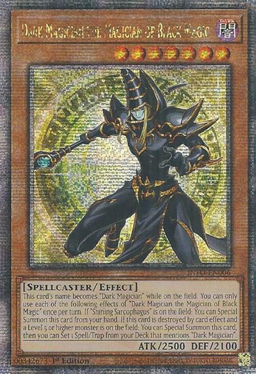 Dark Magician the Magician of Black Magic (Quarter Century Secret Rare) [INFO-EN006] Quarter Century Secret Rare | Exor Games Summserside