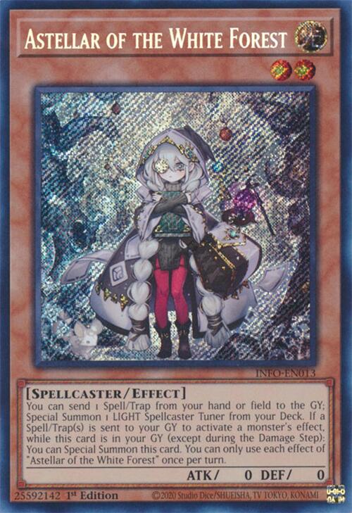 Astellar of the White Forest [INFO-EN013] Secret Rare | Exor Games Summserside