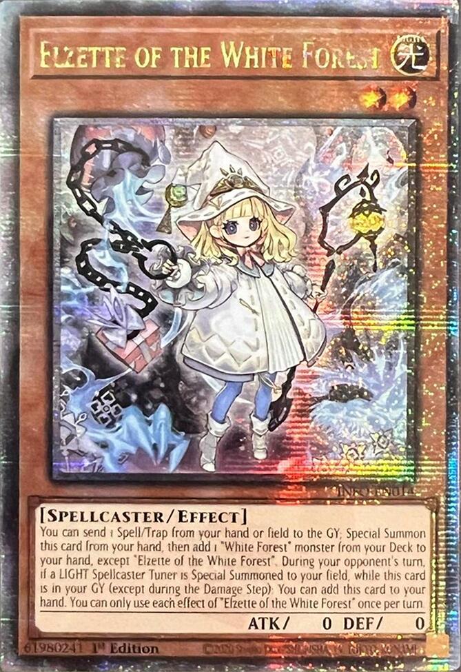 Elzette of the White Forest (Quarter Century Secret Rare) [INFO-EN014] Quarter Century Secret Rare | Exor Games Summserside