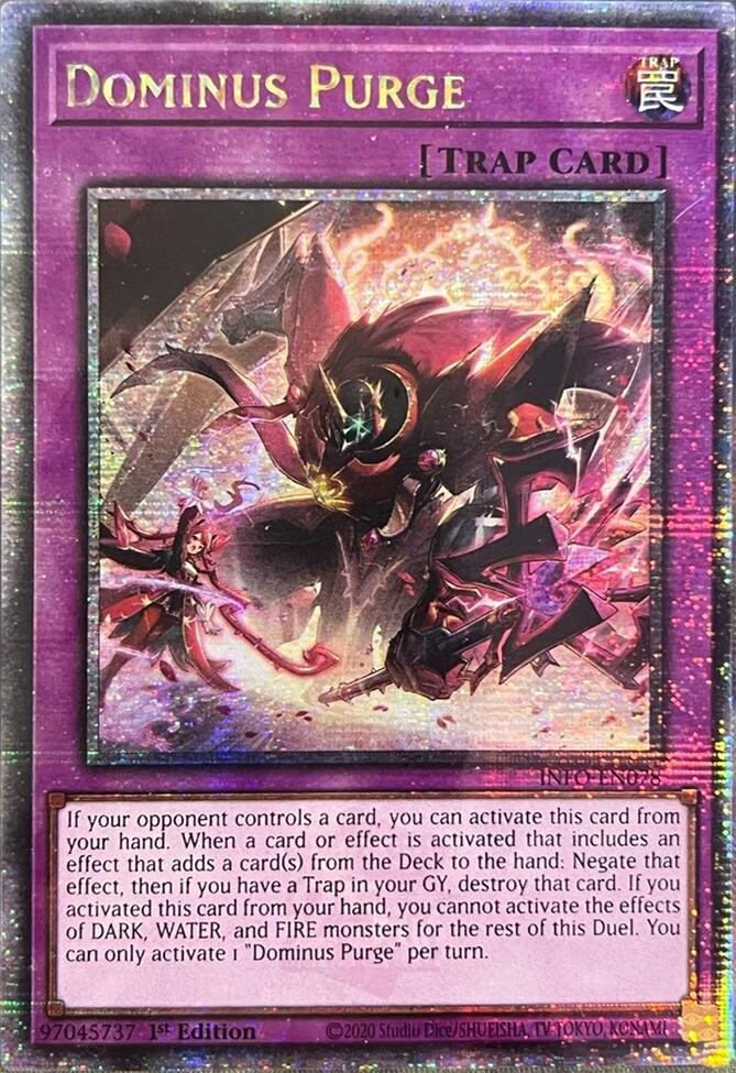 Dominus Purge (Quarter Century Secret Rare) [INFO-EN078] Quarter Century Secret Rare | Exor Games Summserside