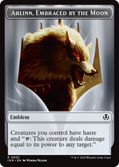 Wolf (0018) // Emblem - Arlinn, Embraces by the Moon Double-Sided Token [Innistrad Remastered Tokens] | Exor Games Summserside