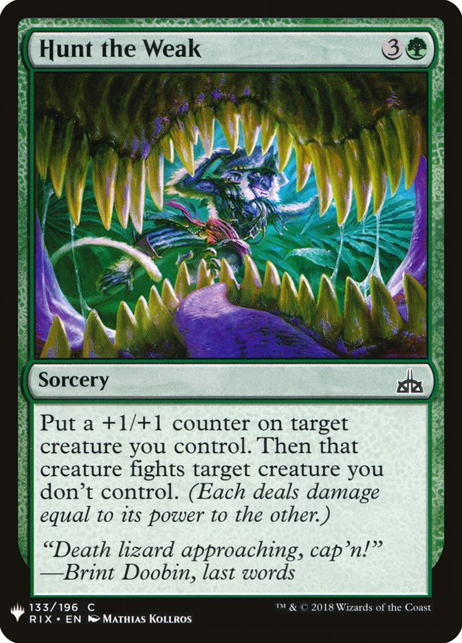Hunt the Weak [Mystery Booster] | Exor Games Summserside