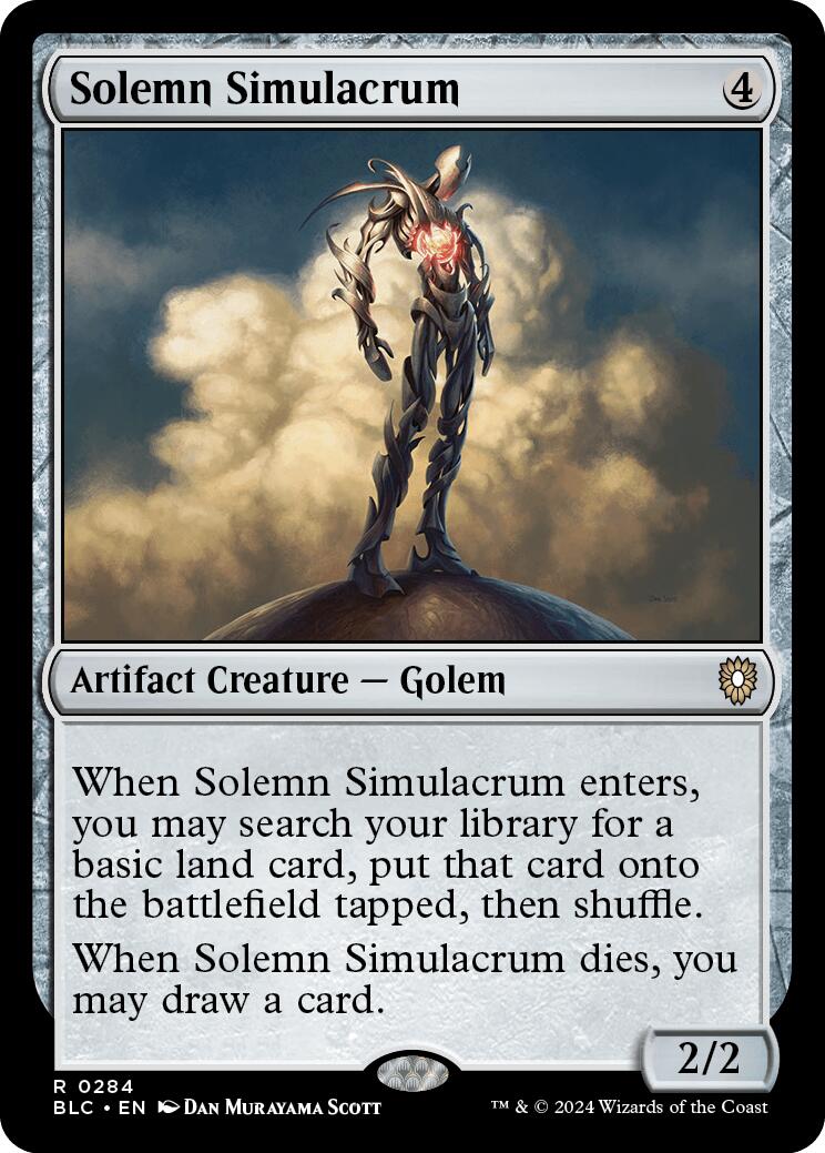 Solemn Simulacrum [Bloomburrow Commander] | Exor Games Summserside