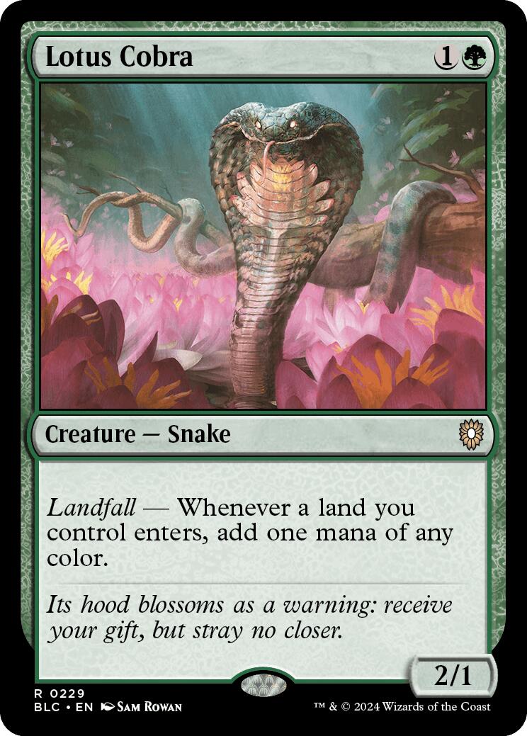 Lotus Cobra [Bloomburrow Commander] | Exor Games Summserside