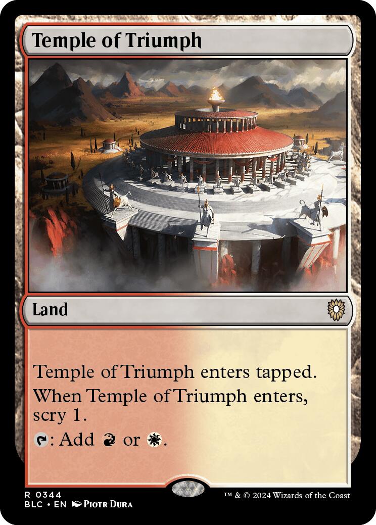 Temple of Triumph [Bloomburrow Commander] | Exor Games Summserside