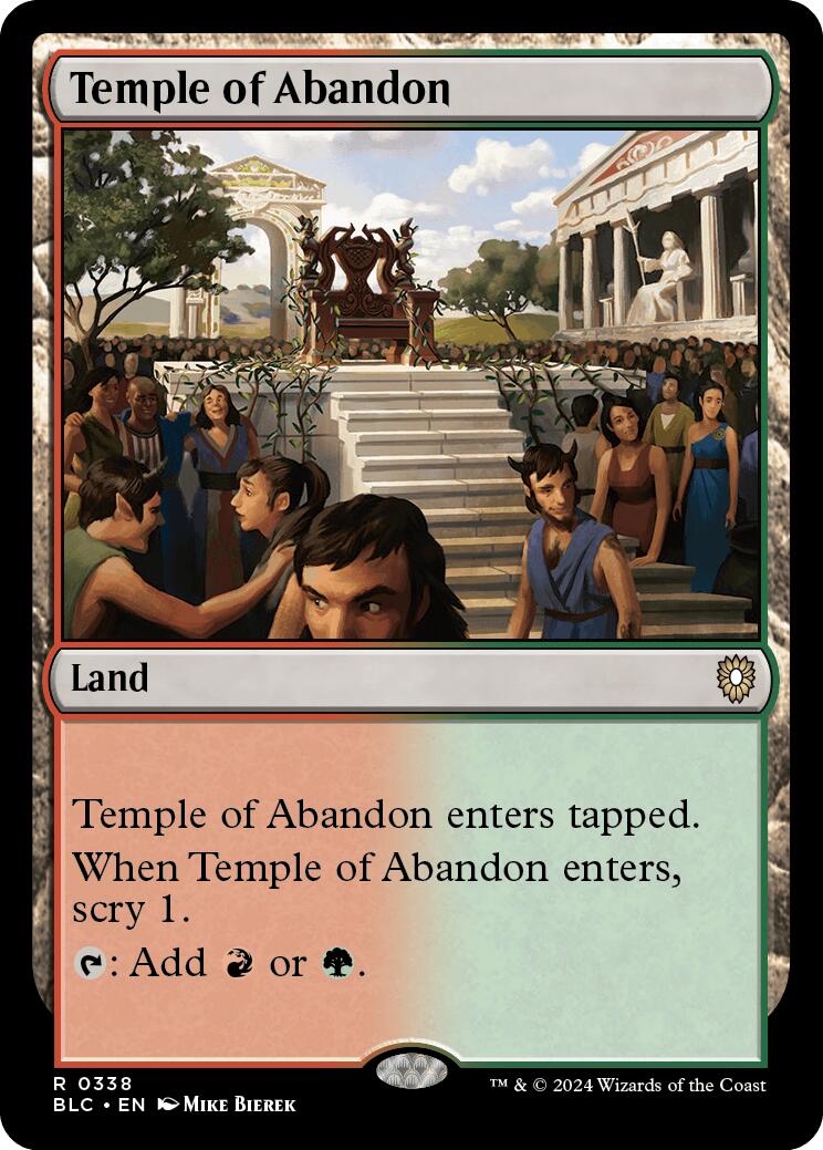 Temple of Abandon [Bloomburrow Commander] | Exor Games Summserside