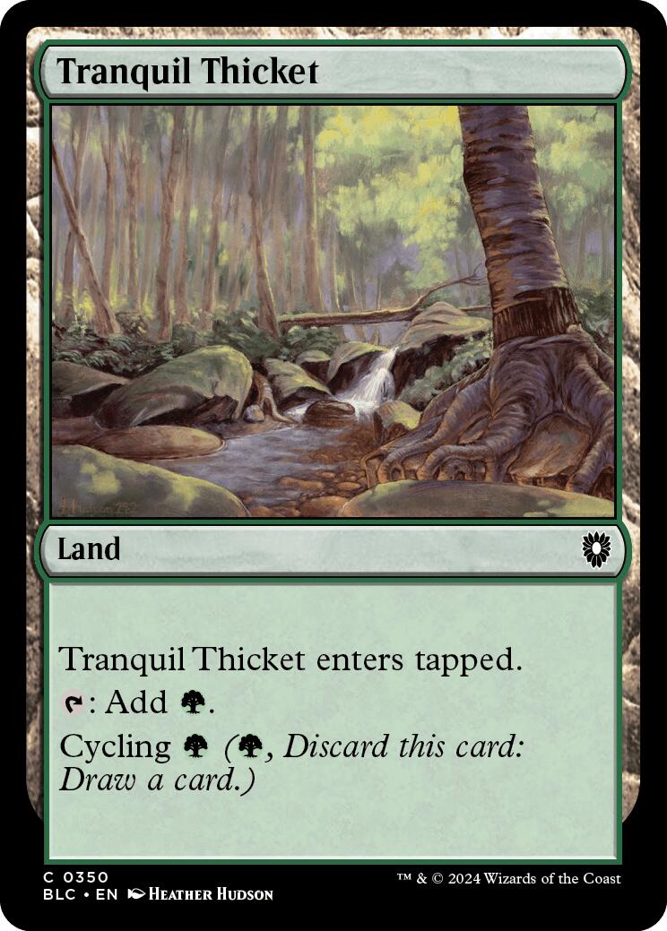 Tranquil Thicket [Bloomburrow Commander] | Exor Games Summserside