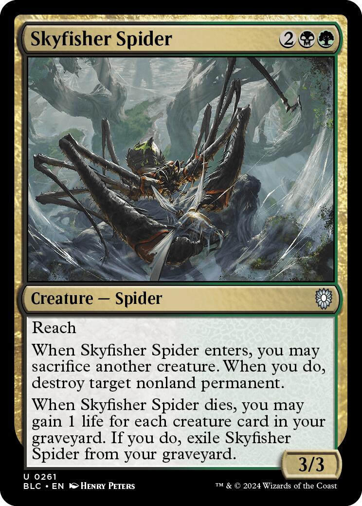 Skyfisher Spider [Bloomburrow Commander] | Exor Games Summserside